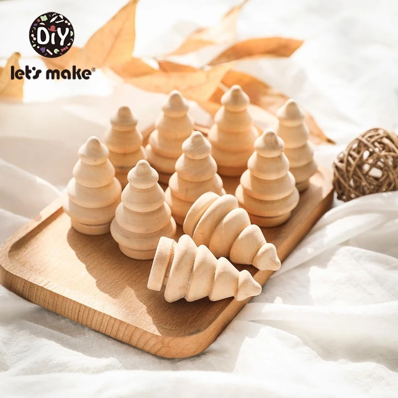 Деревянные колышки для кукол детские игрушки 10 шт. древесина клена Неокрашенная