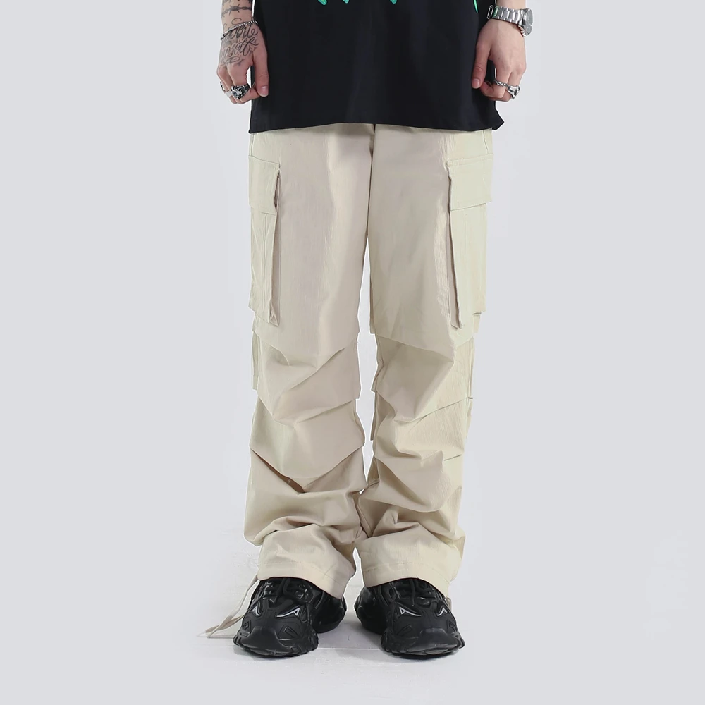 

Брюки-карго мужские, уличная одежда, новый повседневный тактический Рабочий Комбинезон, штаны в уличном стиле, мужские свободные брюки в ст...