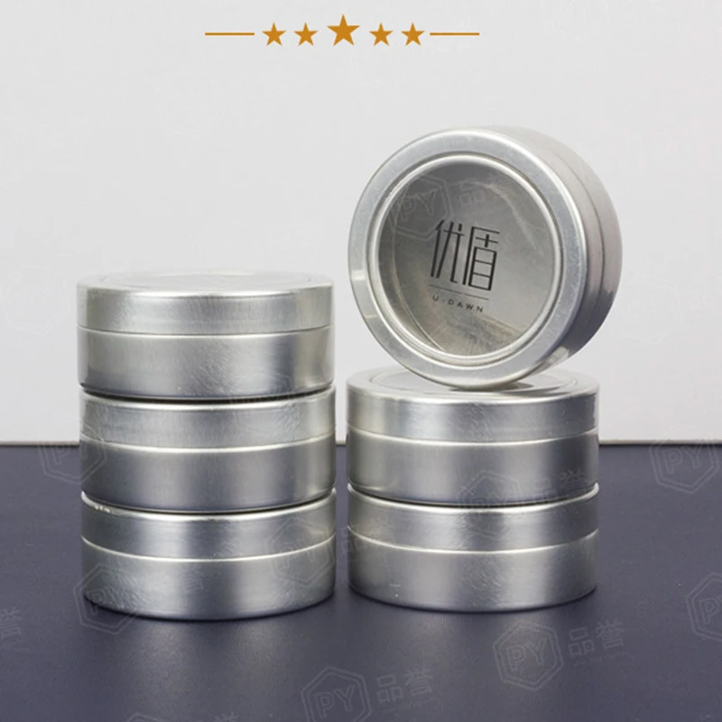 10 шт алюминевый пустые банки для хранения ногтей бусины из горного хрусталя