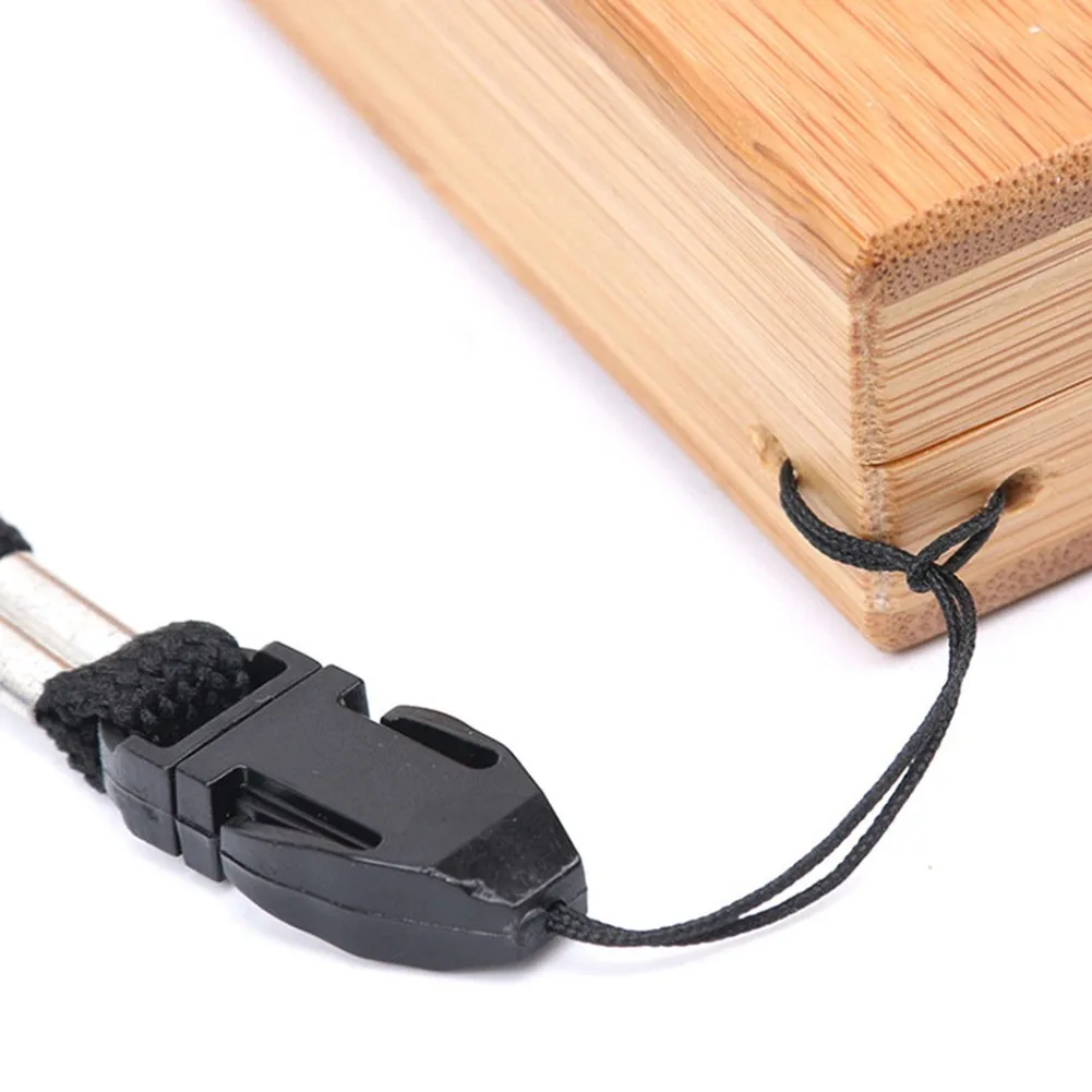 

Pocket Sized Bamboo Fly Fishing Box With Slit Foam Insert Portable Fly Container For Small Flies Nymph Storage Lanyard Necklace