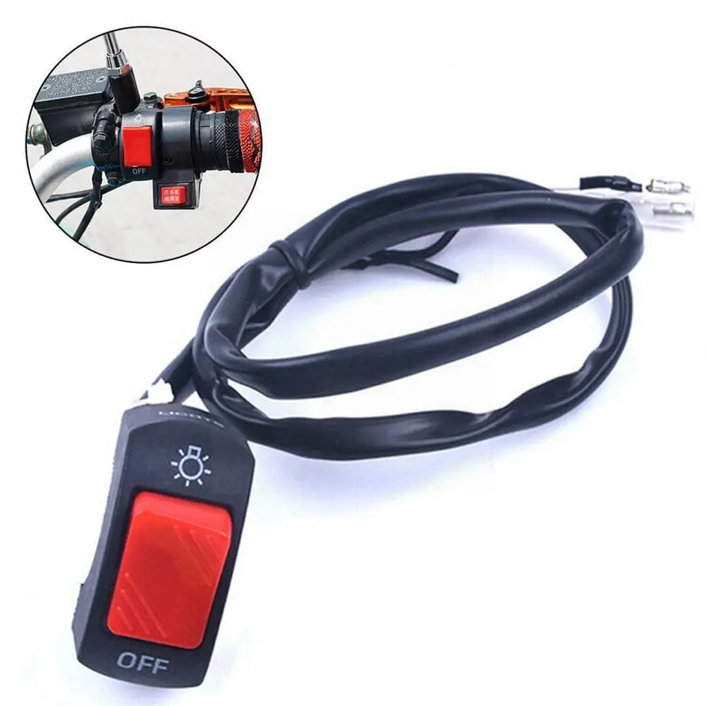 

Universal 12V Motorcycle Handlebar Switch Motorbike Button Parts Led On-off Switch Scooter Motorcycle Headlight I5L3
