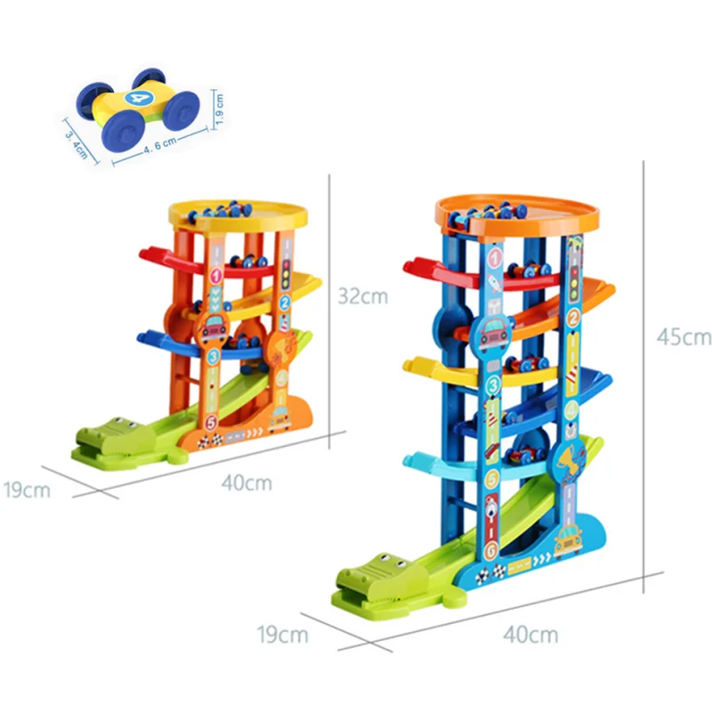 

Ramp Magical Race Track & 6 Mini Inertia Car Sliding Toy Vehicle &Train Baby Toddler Motor Skill Educational Kids Toys