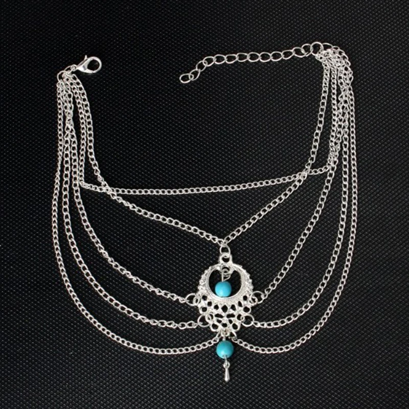 1Pc Fashion Anklet Bracelet Weight Loss Green Bead Stone Magnetic Therapy Health Care | Красота и здоровье