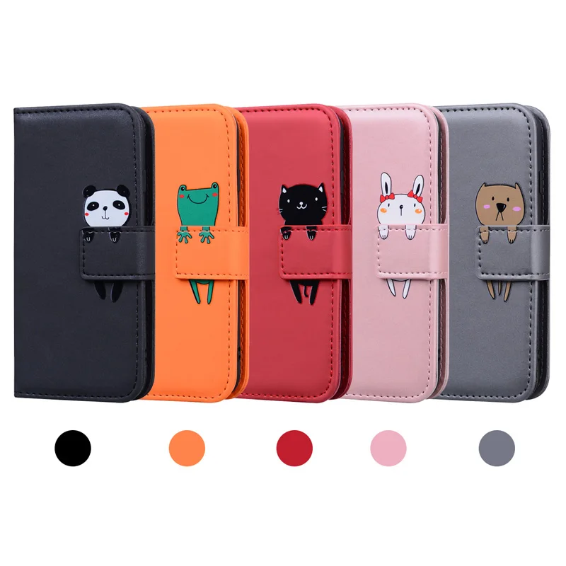 

Cute animal Leather Case For Samsung Galaxy J7 J6 J5 J4 J3 Anime Wallet Case For Samsung A7 A6 A5 A3 2018 2017 Plus Flip Cover