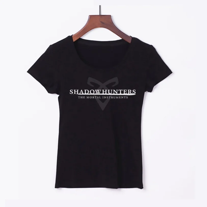 Футболка женская футболка женская одежда Shadowhunter ТВ Печать Kawaii с короткими рукавами соблазнительный Забавный Топ Футболка женская - Цвет: D2