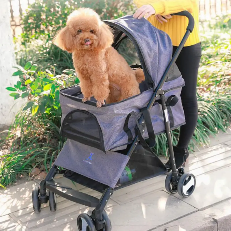 Горячая коляска для животных плюшевый щенок из тележки маленькая кошка Складная