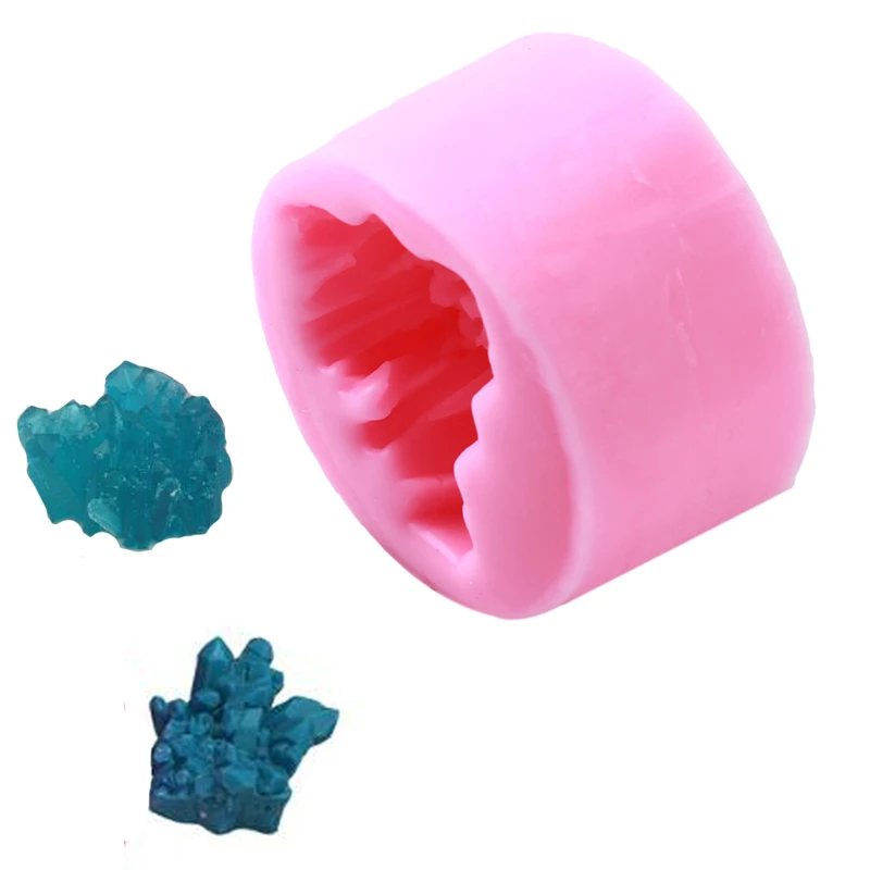 

3D Crystal Column Silicone Molds Ice And Snow Iceberg Silicone Fondant Mold Candy Mould Chocolate Moulds Cake Tools