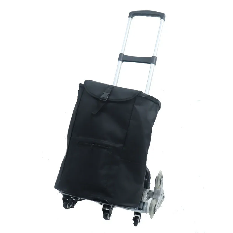 

Hand Trolley Cart Wheels-Trailer Transport with Truck Cargo Upstairs Folded Climbing