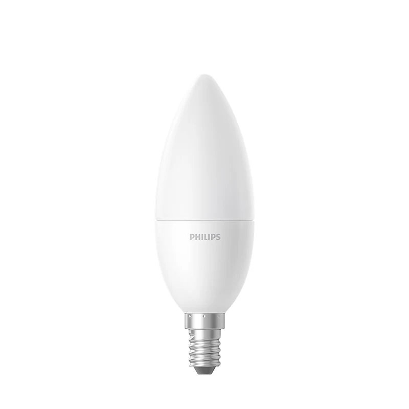 Frosted version XIAOMI MIJIA Philips светодиодный светильник для свечи E14 умный дом лампочки светодиодная люстра приложение Контроль яркости цветовая температура - Испускаемый цвет: Frosted version