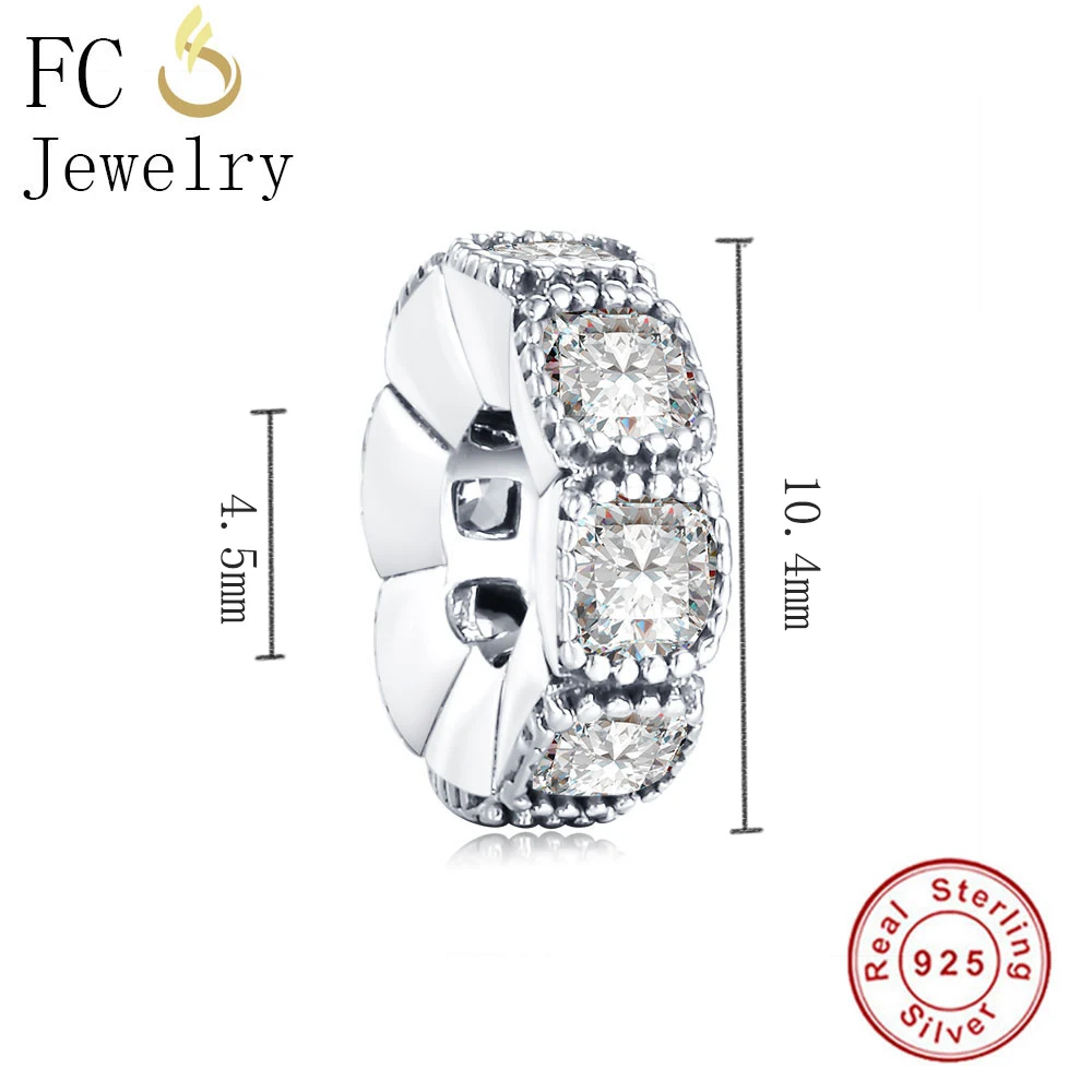 FC Jewelry подходит для оригинального бренда браслет с подвесками женский серебряный