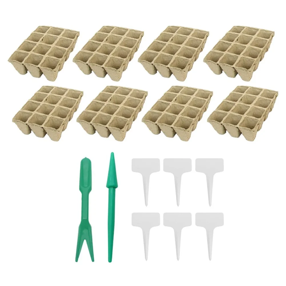 

Recycled Paper Pulp Plant Nursery Trays Water Drainable Good Breathability Biodegradable And Environmentally Friendly