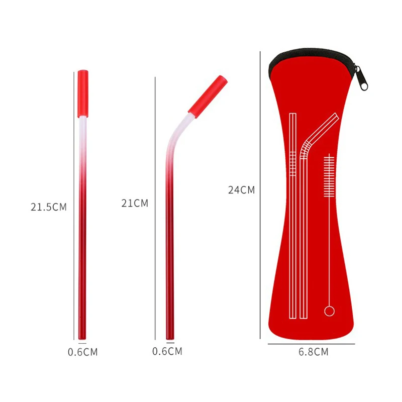 Нержавеющая сталь градиентный цвет соломы с анти царапина силиконовая головка