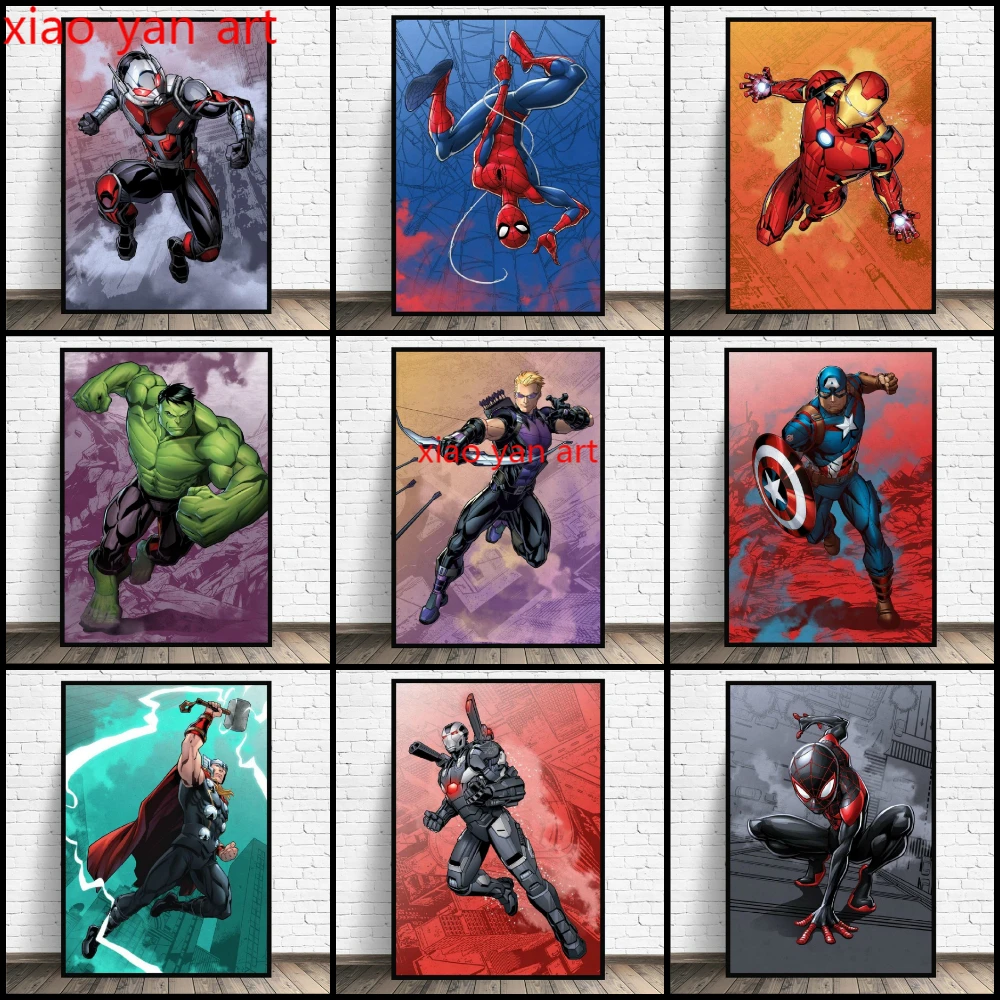 

Алмазная мозаика с героями мультфильма «Marvel»