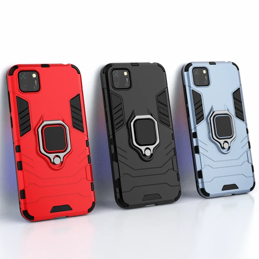 

Shockproof Armor Case For Huawei Y5P Y5 P 2020 5.45" Case Ring Holder Stand Phone Back Cover For Huawei Y5p y 5p Funda Capa