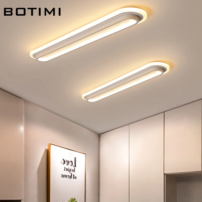 BOTIMI прямоугольник 220 В светодиодный потолочный светильник для коридора