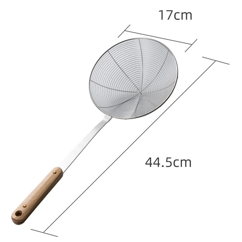 

3Pcs Stainless Steel Colander Sifter Scoop Durable Hot Pot Slotted Spoon Mesh Strainer Kitchen Tools(3 Sizes)