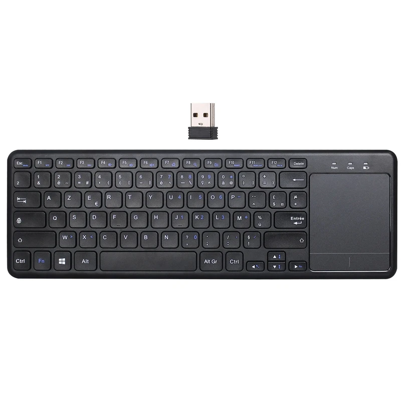 Французская версия 2 4G Беспроводная клавиатура с Presspad для Windows PC ноутбука Ios Pad Smart