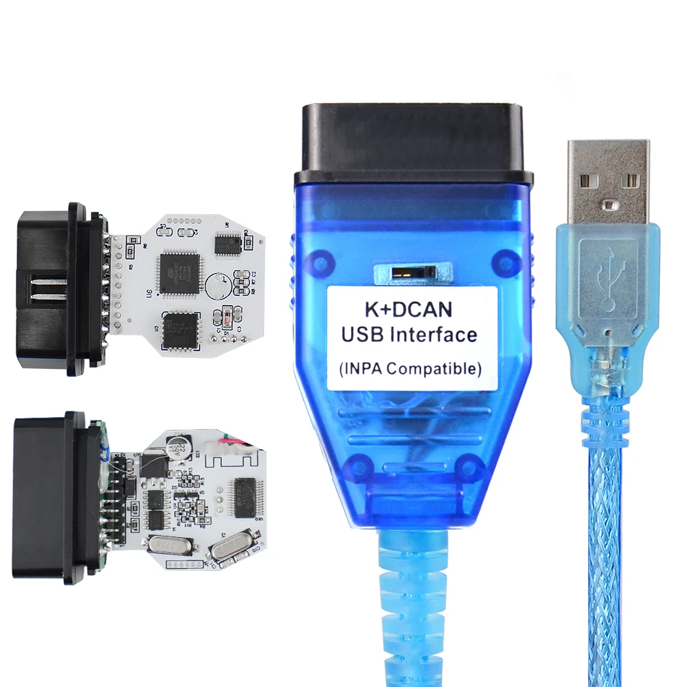 Новое поступление полный чип для BMW INPA K DCAN + может FTDI USB диагностический Интерфейс