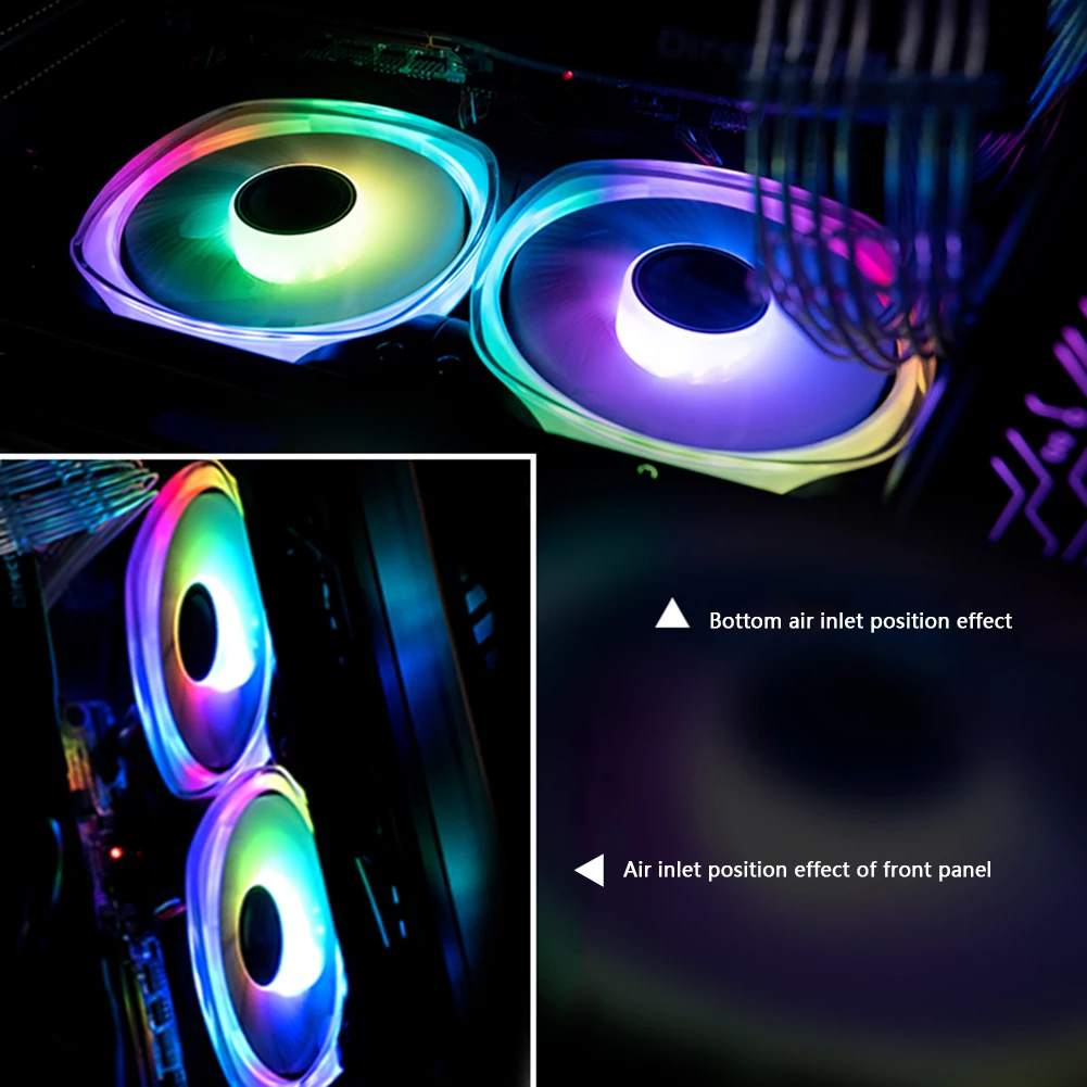 FR 701 ARGB PC чехол вентилятор 120 мм 9 лопастей адресуемых RGB светодиодный PWM