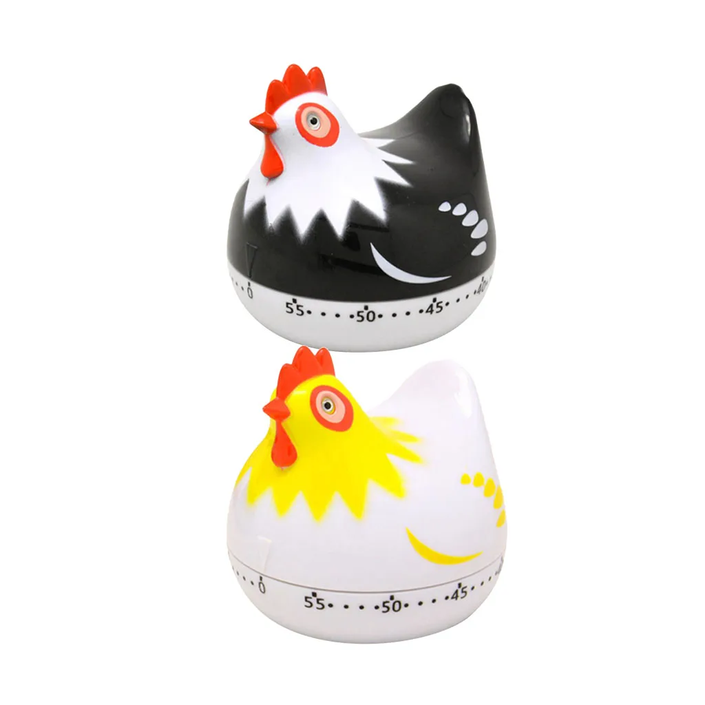 

Blesiya Hen Shape Kitchen Timer Manual Mechanical Food Cooking Timers
