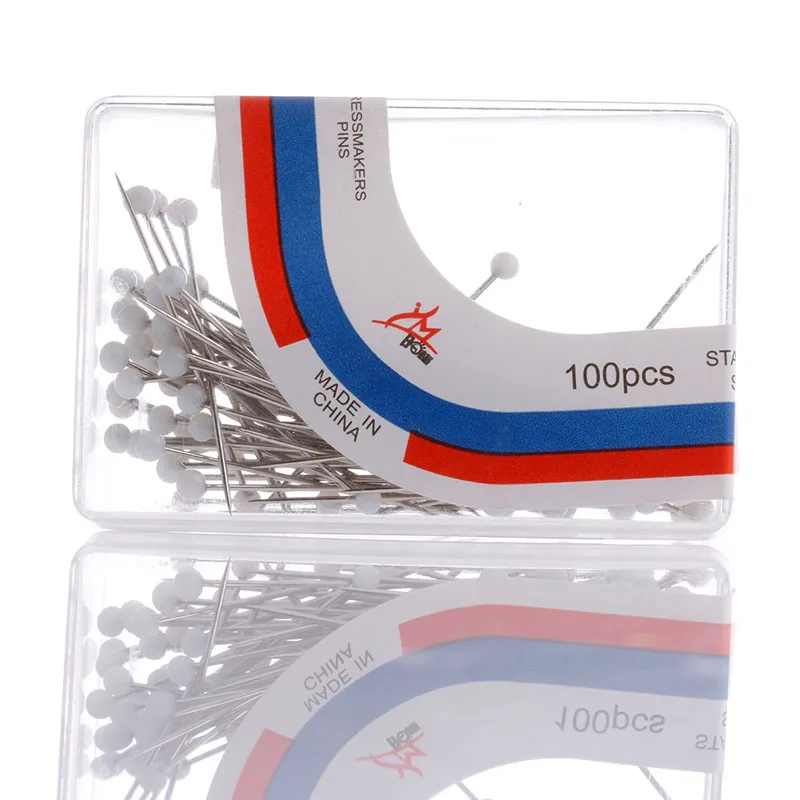 100 шт. жемчуг круглый носок шпильки швейная корсаж Прямые Diy Швейные для