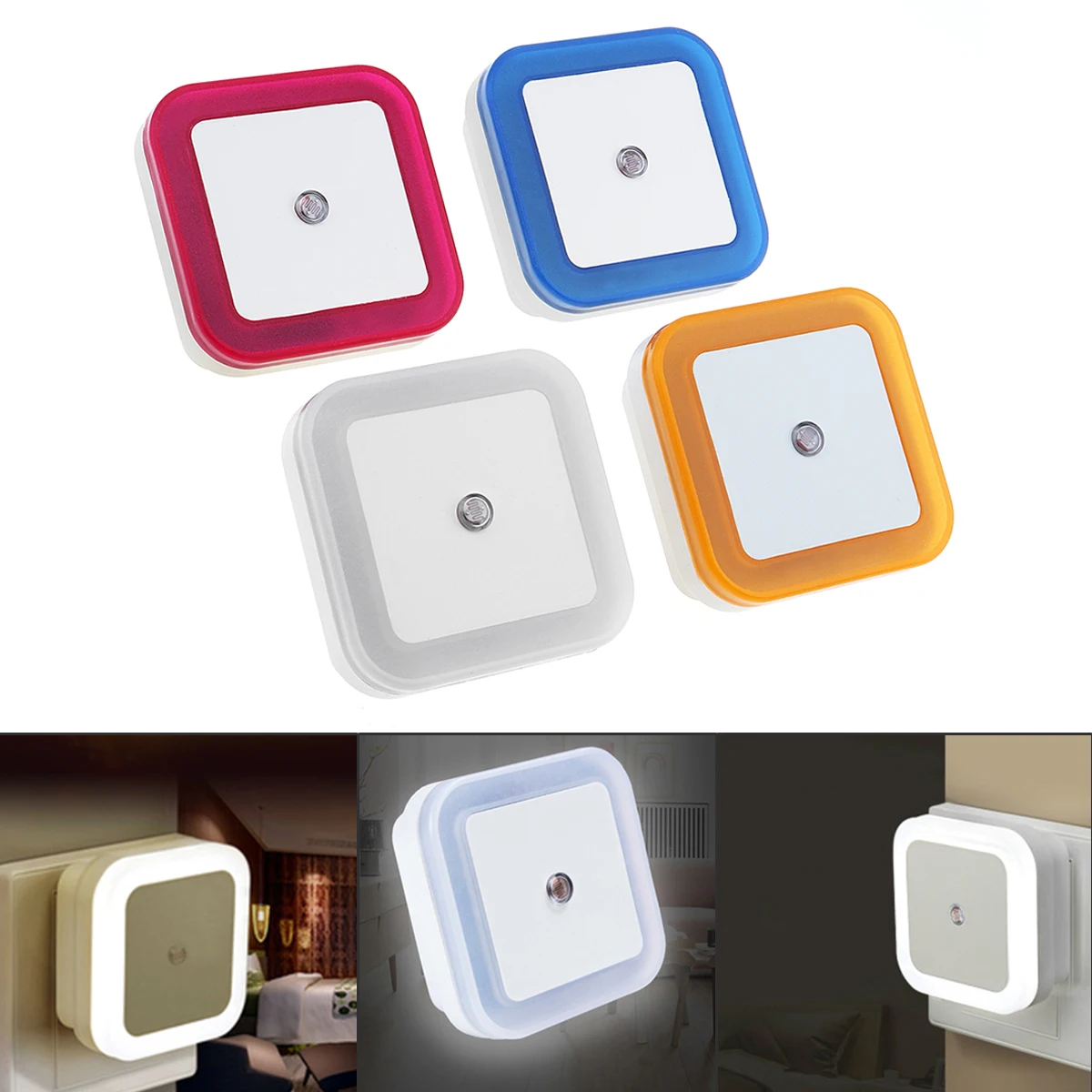 Креативная розетка светодиодный настенный Ночник светильник автоматический