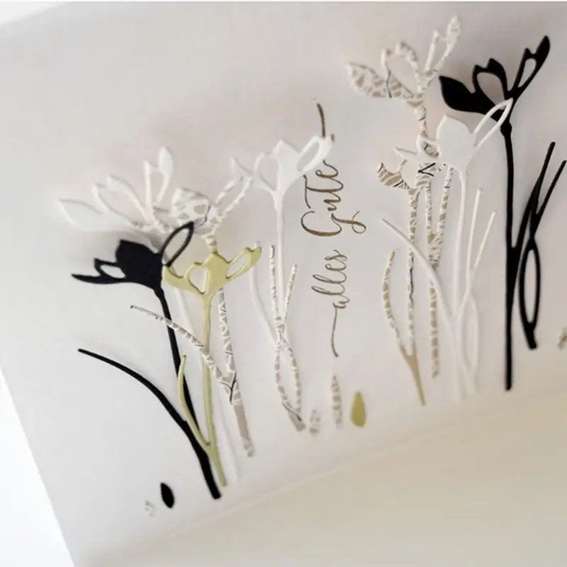 

Flower Metal Cutting Dies Stencil DIY Scrapbooking Album Stamp Paper Card Embossing Craft Decor