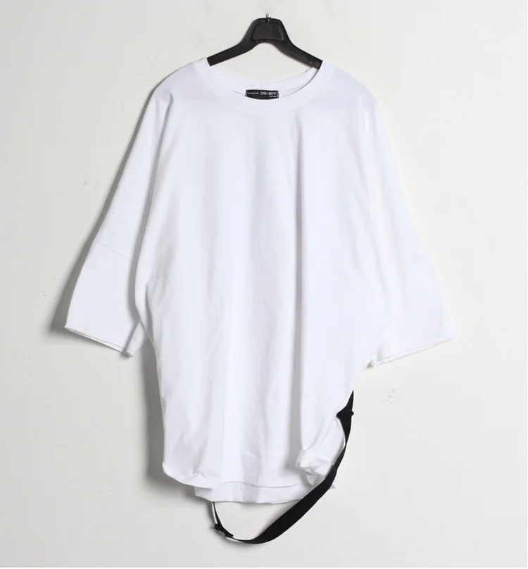 

Japanese simple loose and versatile men's fashion brand youth off shoulder Casual Short Sleeve T-Shirt