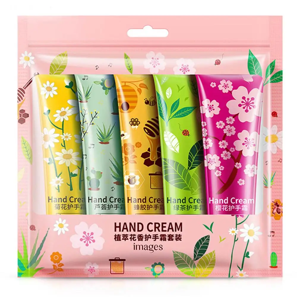 5 шт./лот растительный экстракт аромат увлажняющий питательный крем для рук