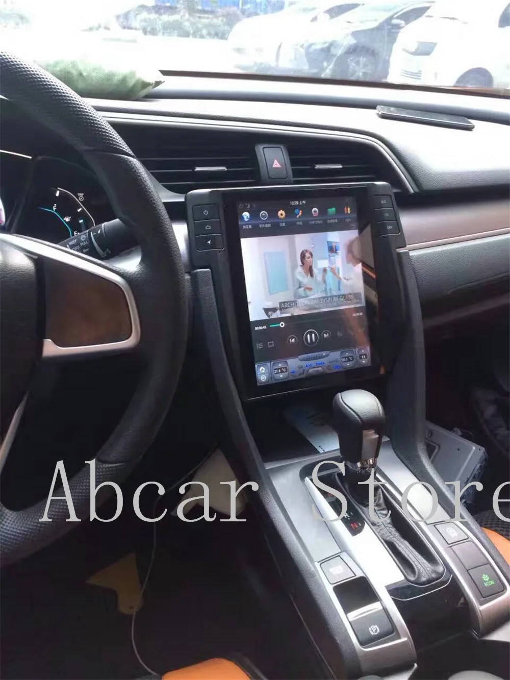 10 4 ''Tesla стиль Android 9 0 автомобильный dvd плеер GPS навигация для Honda Civic 2016 2017 2018