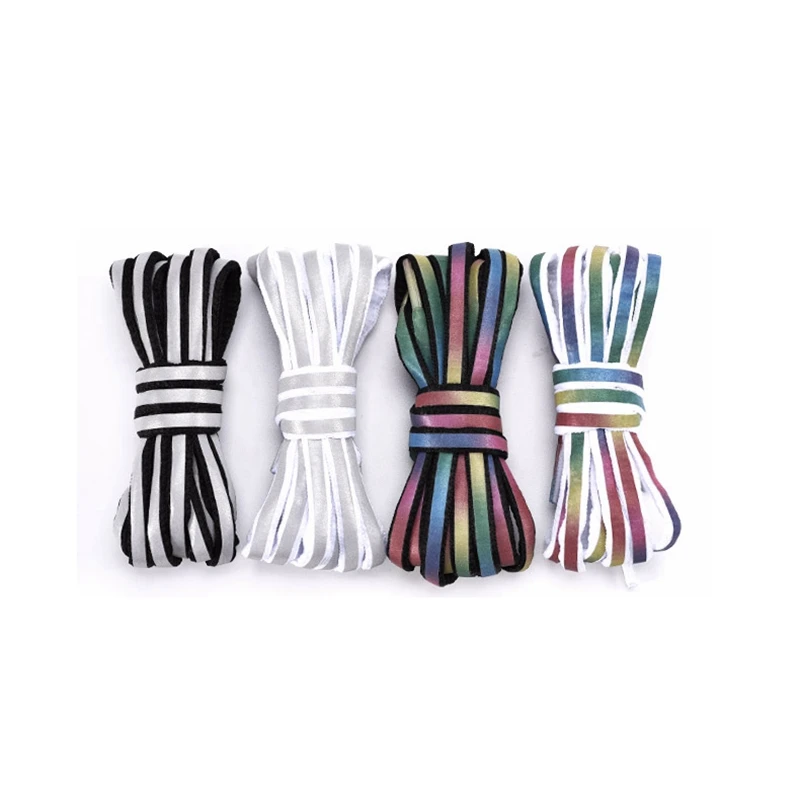 Reflective Shoelaces for Sneakers - Laser Sequin Weave, Braided Bracelet Design - 1 Pair, Ideal for Adult and Children Running Shoes - Lace Up Your Shoe Strings image 5