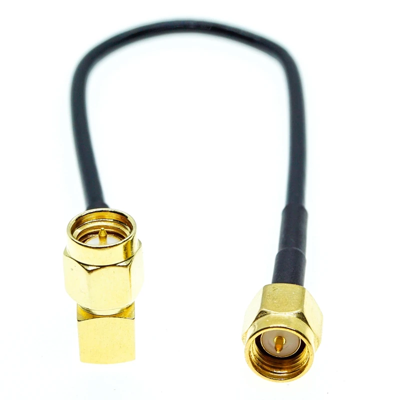 

Штекер SMA к штекеру SMA Прямоугольный коаксиальный разъем 90 градусов RF гибкий соединительный кабель RG174