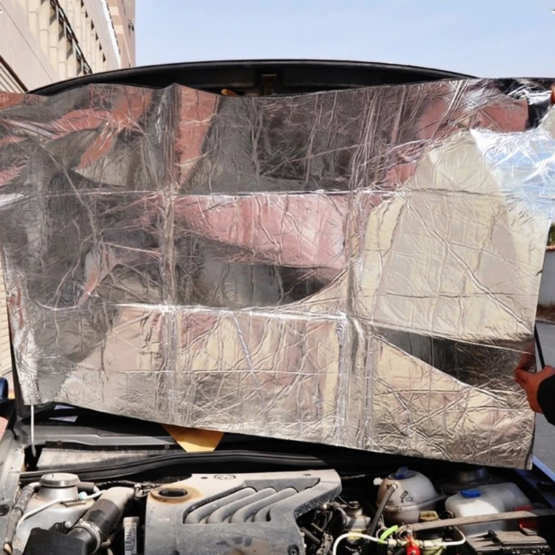 

D2TB Автомобильный капот, автомобильный экран двигателя, тепловой коврик, глушитель, звукоизоляция, глушитель, материал, алюминиевая фольга, ...