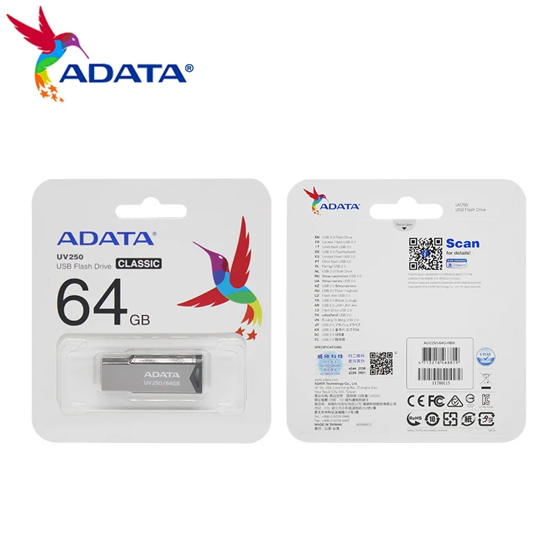 USB-флеш-накопитель Adata 2 0 металлический на 16/32/64/100% ГБ | Компьютеры и офис