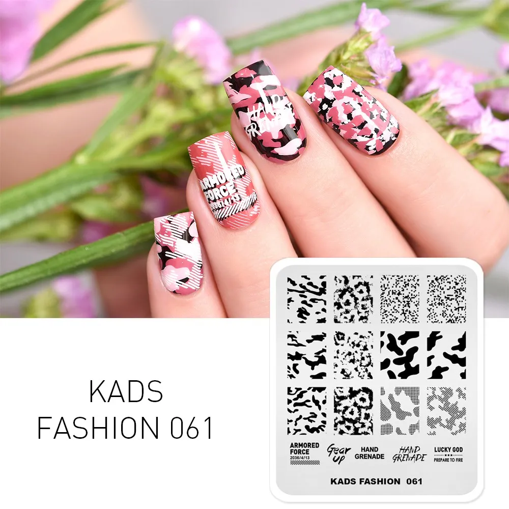 Fashion 061 Rolabling Новое поступление 17 ногтей штамповки пластины дизайн ногтей шаблоны для стемпинга для палитра лаков инструмент для трафаретов печать ногтей искусство стемпинг штамп для стемпинга пластины для стемпинга - Цвет: Fashion 061