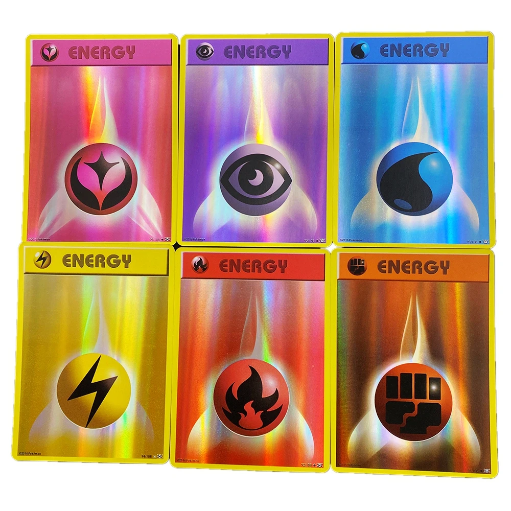 Cartas de Pok&eacute;mon de 20 piezas, juego de energ&iacute;a, refuerzo brillante, colecci&oacute;n de batalla de intercambio en ingl&eacute;s, carta Pok&eacute;mon, lista de regalo, Chico, Juguetes-2