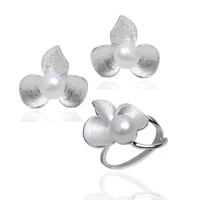 meibapj 10 11mm natural freshwater pearl pendant and earrings for women real 925 sterling silver fashion moon star jewelry set
