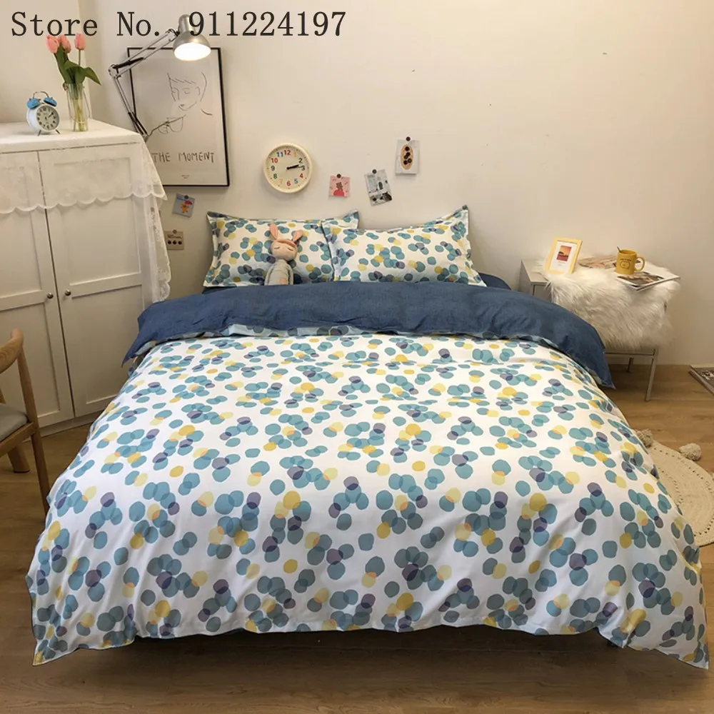 

Nordic Style Duvet Cover Microfiber Bedding Set Shadow Circle Printing 2/3pcs Quilt Cover Twin Full Queen King Home Textile