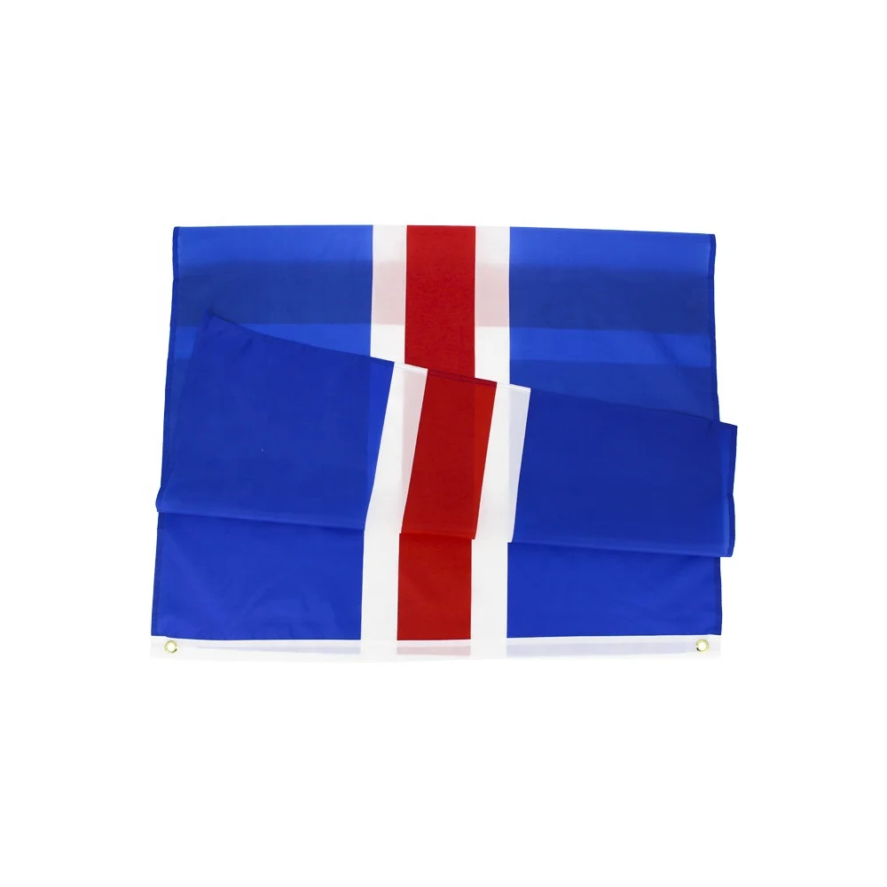 Xuthus Free Shipping 90*150cm 5*3 FT Iceland National Flag Banner Indoor Outdoor Decoration | Flags