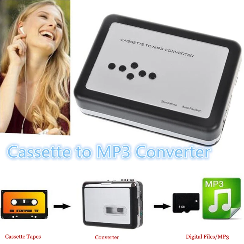 Портативная лента к ПК USB/TF Cassette-To-MP3 конвертер захвата музыкальный плеер JHP-лучший