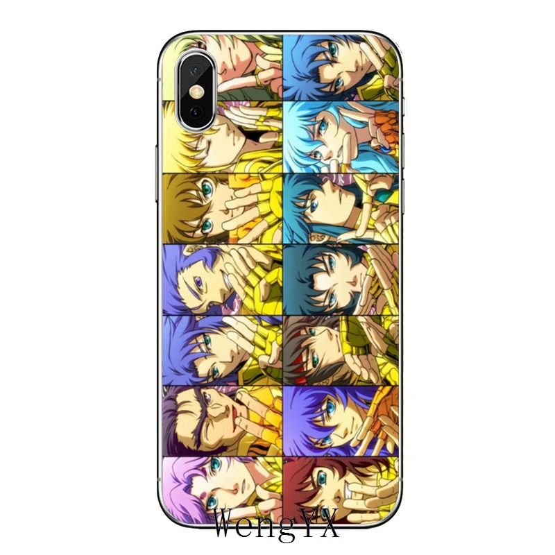 Чехол с изображением рыцарей зодиака аниме Saint Seiya для Samsung Galaxy A10 A30 A40 A50 A60 A70 A6s A8 A9s
