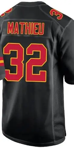 

Stitch Kansas City Tyrann Mathieu Black Men Women Kid Youth Vapor Limited Jersey