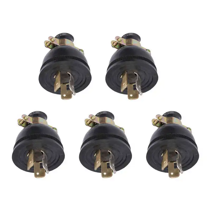 

5Pcs Generator Plug Anti Loose 3 Pole Gasoline Accessories Parts 168F 170f US Plug 250V