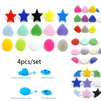 50100sets t3t5 snap button for plastic buttons for clothing roundheartstar press studs fasteners diy