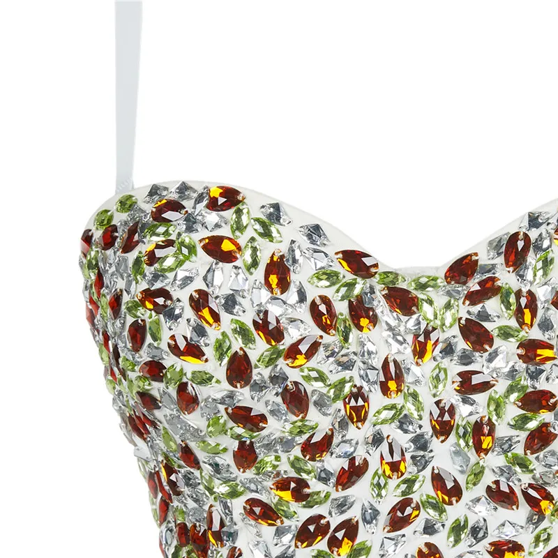 Женский бюстье с бриллиантами новинка 2020 цепочка для блогера 3D грудь мягкий