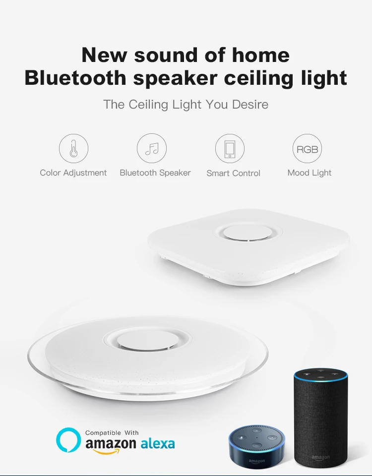 Offdarks современный светодиодный потолочный светильник Bluetooth динамик с пультом дистанционного управления приложение гостиная спальня потолочный светильник для кухни