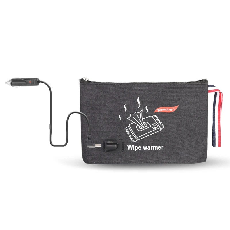 

Portable Car Baby Wipes Heater DC + Lighter Charging Thermostat Warm Wet Tissue Paper Case Heating Wet Towel Dispenser Wipe T8ND