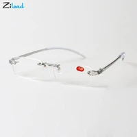 zilead myopia glasses frameless finished shortsighted glasses men businesses nearsighted glasses eyewear diopter 1 0 to 4 0