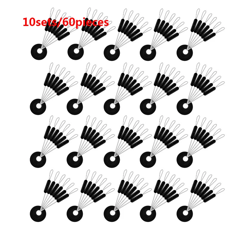 Резиновые пробки в форме бобов для рыбалки 10 наборов/60 шт. | Спорт и развлечения