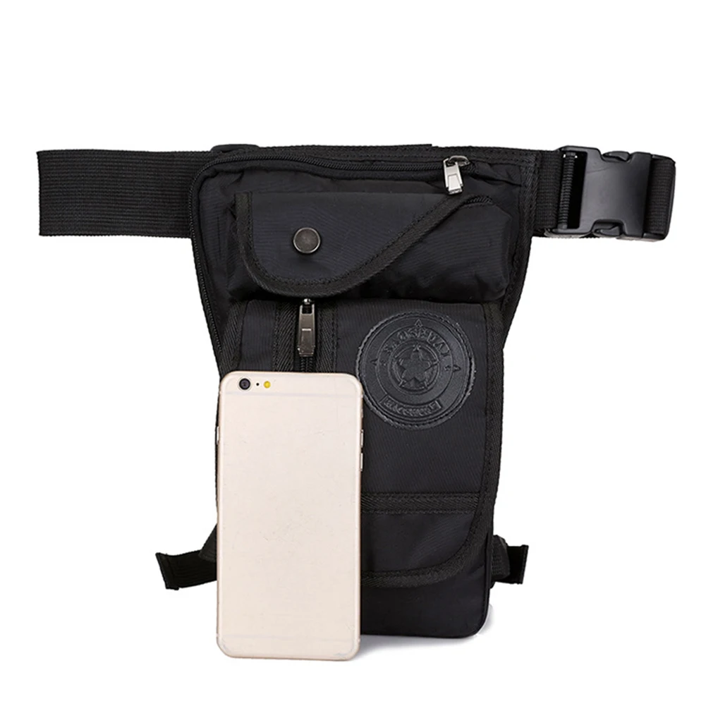 

Belt Hip Bum Waist Fanny Pack Nylon Men Outdoor Travel Shoulder Crossbody Pouch Waterproof Waist Pack Leg Bags